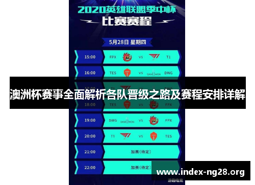 澳洲杯赛事全面解析各队晋级之路及赛程安排详解